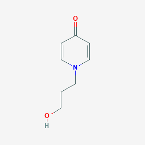 molecular formula C8H11NO2 B8683433 1-(3-Hydroxypropyl)-1,4-dihydro-4-pyridone 