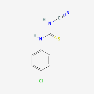 molecular formula C8H6ClN3S B8683480 N-(4-Chlorophenyl)-N'-cyanothiourea CAS No. 98557-54-1