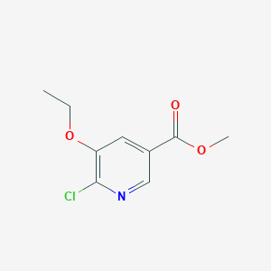 molecular formula C9H10ClNO3 B8683520 Methyl 6-chloro-5-ethoxynicotinate CAS No. 915107-32-3