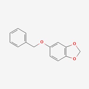 molecular formula C14H12O3 B8683527 1,3-Benzodioxole, 5-(phenylmethoxy)- CAS No. 66177-24-0
