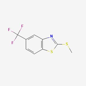 molecular formula C9H6F3NS2 B8683550 2-(Methylthio)-5-(trifluoromethyl)benzo[d]thiazole 