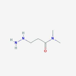 molecular formula C5H13N3O B8683583 3-hydrazinyl-N,N-dimethylpropanamide 