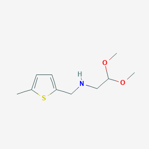 (2,2-Dimethyloxy-ethyl)-(5-methyl-thiophen-2-ylmethyl)-amine