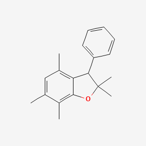 Benzofuran, 2,3-dihydro-2,2,4,6,7-pentamethyl-3-phenyl-