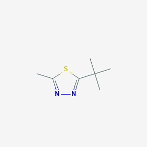molecular formula C7H12N2S B8683623 2-(tert-Butyl)-5-methyl-1,3,4-thiadiazole 