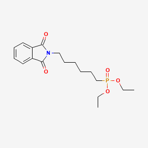 molecular formula C18H26NO5P B8683633 2-(6-Diethoxyphosphorylhexyl)isoindole-1,3-dione CAS No. 86552-92-3
