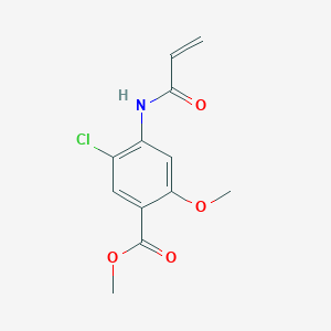 molecular formula C12H12ClNO4 B8683670 Methyl 4-Acryloylamino-5-chloro-2-methoxybenzoate 