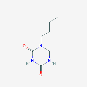 molecular formula C7H13N3O2 B8683677 1-Butyl-1,3,5-triazinane-2,4-dione CAS No. 66678-76-0