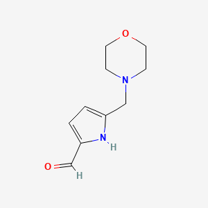 molecular formula C10H14N2O2 B8683707 5-Morpholin-4-ylmethyl-1H-pyrrole-2-carbaldehyde 