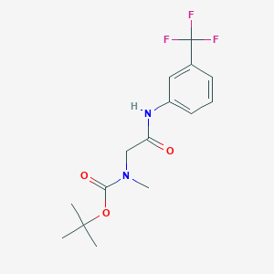 molecular formula C15H19F3N2O3 B8683720 Methyl-[(3-trifluoromethyl-phenylcarbamoyl)-methyl]-carbamic acid tert-butyl ester 