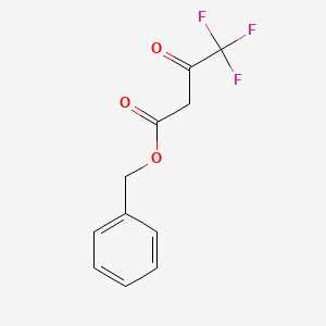 molecular formula C11H9F3O3 B8683747 Benzyl 4,4,4-trifluoroacetoacetate 