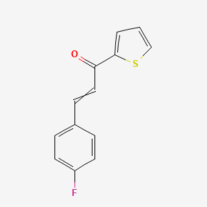 molecular formula C13H9FOS B8683771 1-(Thien-2-yl)-3-(4-fluorophenyl)prop-2-en-1-one 