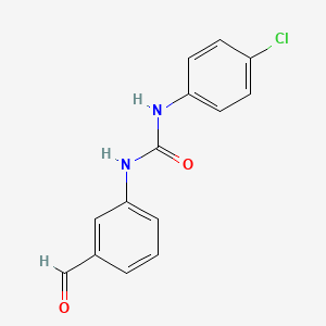 molecular formula C14H11ClN2O2 B8683805 N-(4-Chlorophenyl)-N'-(3-formylphenyl)urea CAS No. 920536-26-1