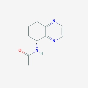 molecular formula C10H13N3O B8683815 (R)-N-(5,6,7,8-tetrahydroquinoxalin-5-yl)acetamide CAS No. 502612-44-4