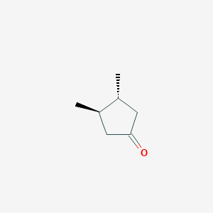 molecular formula C7H12O B8683995 Trans-3,4-dimethyl cyclopentanone 