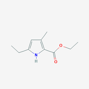 molecular formula C10H15NO2 B8684004 ethyl 5-ethyl-3-methyl-1H-pyrrole-2-carboxylate 