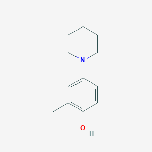molecular formula C12H17NO B8684011 4-Piperidin-1-yl methyl-phenol 