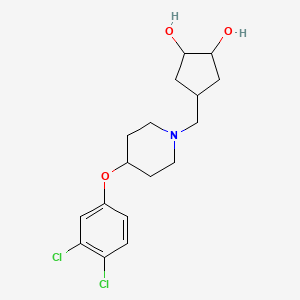 B8684023 4-[[4-(3,4-Dichlorophenoxy)-1-piperidinyl]methyl]-1,2-cyclopentanediol CAS No. 676517-50-3