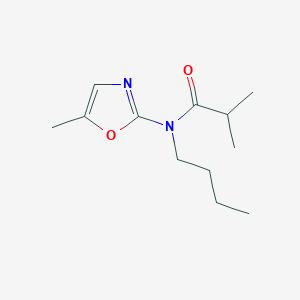 molecular formula C12H20N2O2 B8684048 N-Butyl-2-methyl-N-(5-methyl-1,3-oxazol-2-YL)propanamide CAS No. 57068-75-4