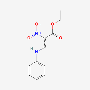 Ethyl 3-anilino-2-nitro-acrylate