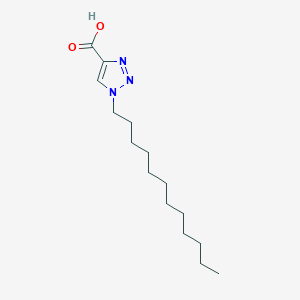 molecular formula C15H27N3O2 B8684093 1-Dodecyl-1H-1,2,3-triazole-4-carboxylic acid CAS No. 823780-48-9