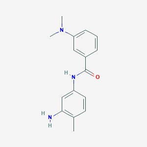 molecular formula C16H19N3O B8684127 N-(3-amino-4-methylphenyl)-3-dimethylaminobenzamide 