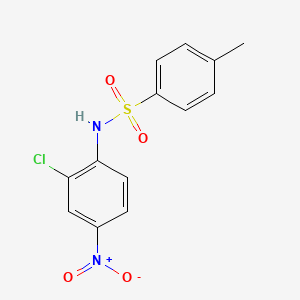 molecular formula C13H11ClN2O4S B8684143 N-(2-chloro-4-nitrophenyl)-4-methylbenzenesulfonamide 