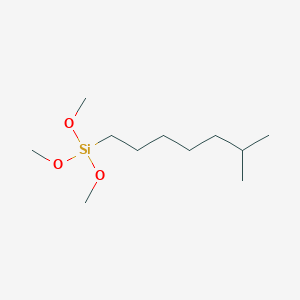 molecular formula C11H26O3Si B8684148 Trimethoxy(6-methylheptyl)silane 