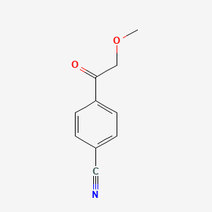 molecular formula C10H9NO2 B8684168 4-(2-Methoxyacetyl)benzonitrile 