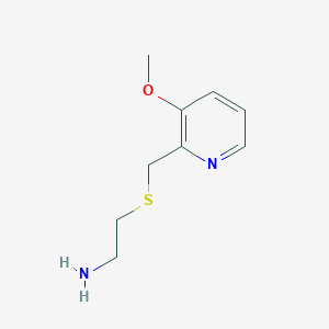 2-{[(3-Methoxypyridin-2-yl)methyl]sulfanyl}ethan-1-amine