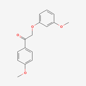 molecular formula C16H16O4 B8684194 2-(3-Methoxyphenoxy)-1-(4-methoxyphenyl)ethanone CAS No. 52814-89-8