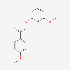 B8684194 2-(3-Methoxyphenoxy)-1-(4-methoxyphenyl)ethanone CAS No. 52814-89-8