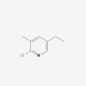 molecular formula C8H10ClN B8684213 2-Chloro-5-ethyl-3-methylpyridine 