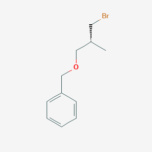 molecular formula C11H15BrO B8684264 (R)-(-)-3-benzyloxy-2-methylpropyl bromide CAS No. 63930-47-2