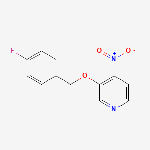 3-[(4-Fluorophenyl)methoxy]-4-nitropyridine
