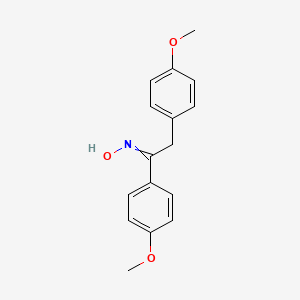 molecular formula C16H17NO3 B8684347 Desoxyanisoin Oxime 