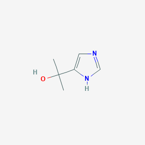 molecular formula C6H10N2O B8684357 2-(1H-imidazol-4-yl)propan-2-ol 