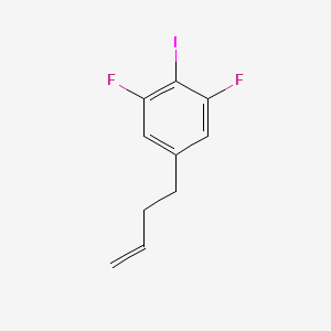 molecular formula C10H9F2I B8684385 5-(But-3-en-1-yl)-1,3-difluoro-2-iodobenzene CAS No. 797049-15-1