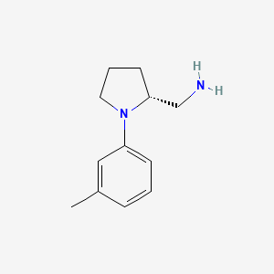 [(2R)-1-(3-methylphenyl)pyrrolidin-2-yl]methanamine