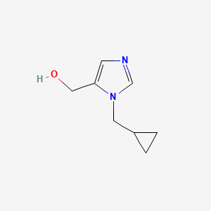 molecular formula C8H12N2O B8684417 (1-(cyclopropylmethyl)-1H-imidazol-5-yl)methanol 