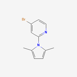 molecular formula C11H11BrN2 B8684463 4-Bromo-2-(2,5-dimethyl-pyrrol-1-yl)-pyridine 