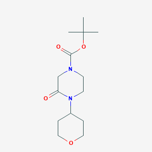 tert-butyl 3-oxo-4-(tetrahydro-2H-pyran-4-yl)piperazine-1-carboxylate