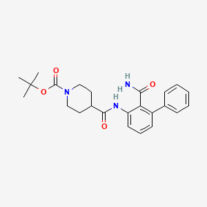 Tert-butyl 4-(2-carbamoylbiphenyl-3-ylcarbamoyl)piperidine-1-carboxylate