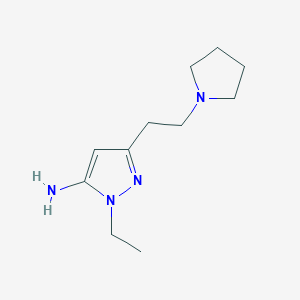 1-ethyl-3-[2-(1-pyrrolidinyl)ethyl]-1H-pyrazol-5-amine
