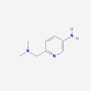 molecular formula C8H13N3 B8684620 6-[(Dimethylamino)methyl]pyridin-3-amine 