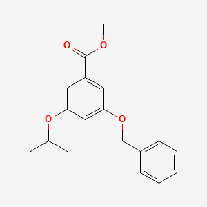 molecular formula C18H20O4 B8684625 Methyl 3-(benzyloxy)-5-isopropoxybenzoate CAS No. 852520-42-4