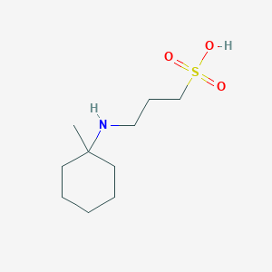 molecular formula C10H21NO3S B8684670 3-[(1-Methylcyclohexyl)amino]propane-1-sulfonic acid CAS No. 819863-18-8