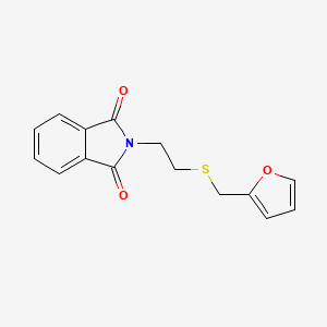 molecular formula C15H13NO3S B8684816 2-(2-{[(Furan-2-yl)methyl]sulfanyl}ethyl)-1H-isoindole-1,3(2H)-dione CAS No. 72115-19-6
