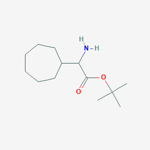 Tert-butyl 2-amino-2-cycloheptylacetate