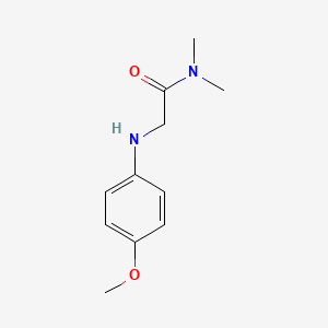 molecular formula C11H16N2O2 B8684923 2-(p-Methoxyanilino)-N,N-dimethylacetamide 